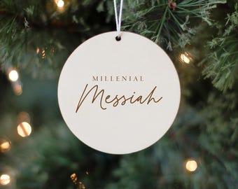 Millennial Messiah Christmas Ornament: Christ Centered LDS Gift