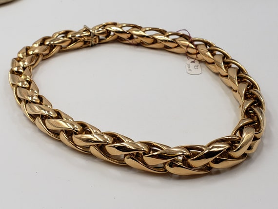 14Kt Yellow Gold Double Link Chain/Necklace Made … - image 5