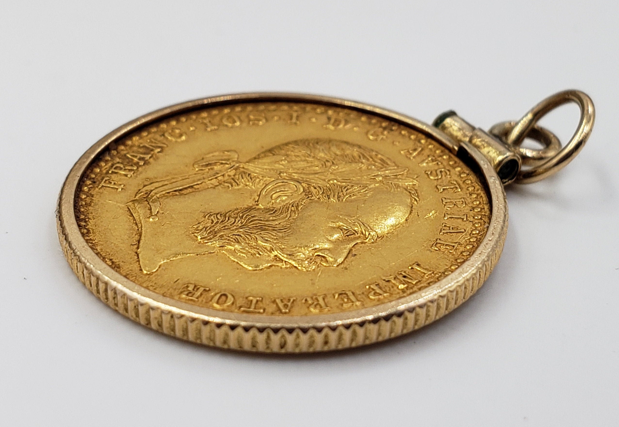 Franc Ios Idg Avstriae Imperator 1915 4 Franc IOS I D G Avstriae Imperator 1915 Gold Coin Pendant - Etsy