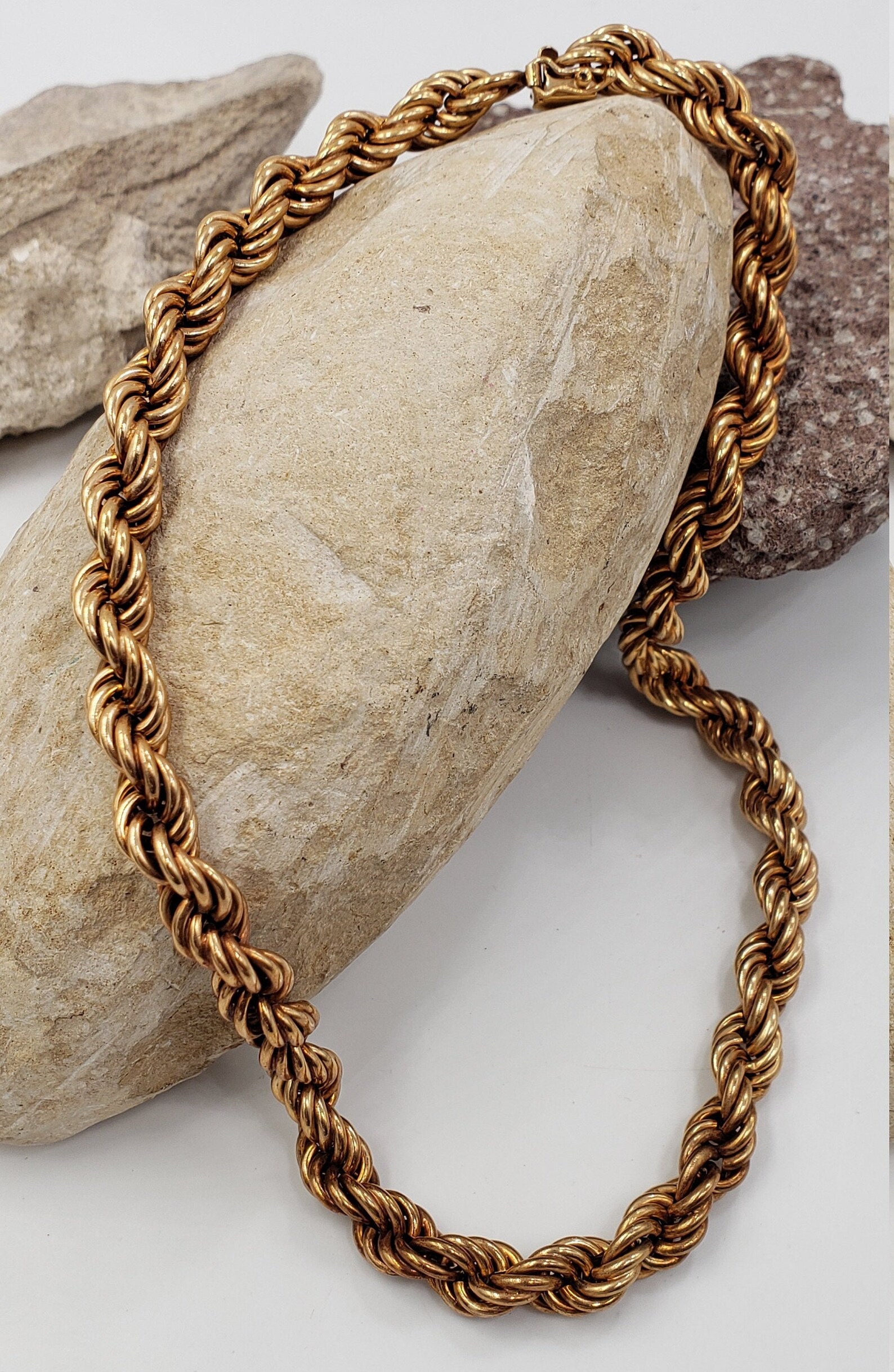 Joyería Unisex Oro Real Collar De Cadena De Cuerda De Oro Amarillo 10k - Anchos 2.5mm, 3mm, 4mm - Longitudes De 16" A 30" - Unisex Oro Puro