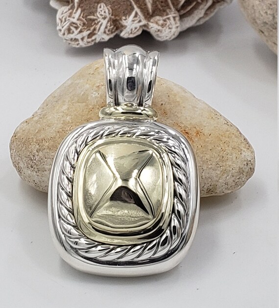 Large Albion Enhancer Pendant Sterling 
