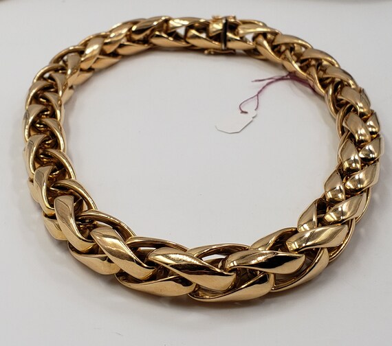 14Kt Yellow Gold Double Link Chain/Necklace Made … - image 2