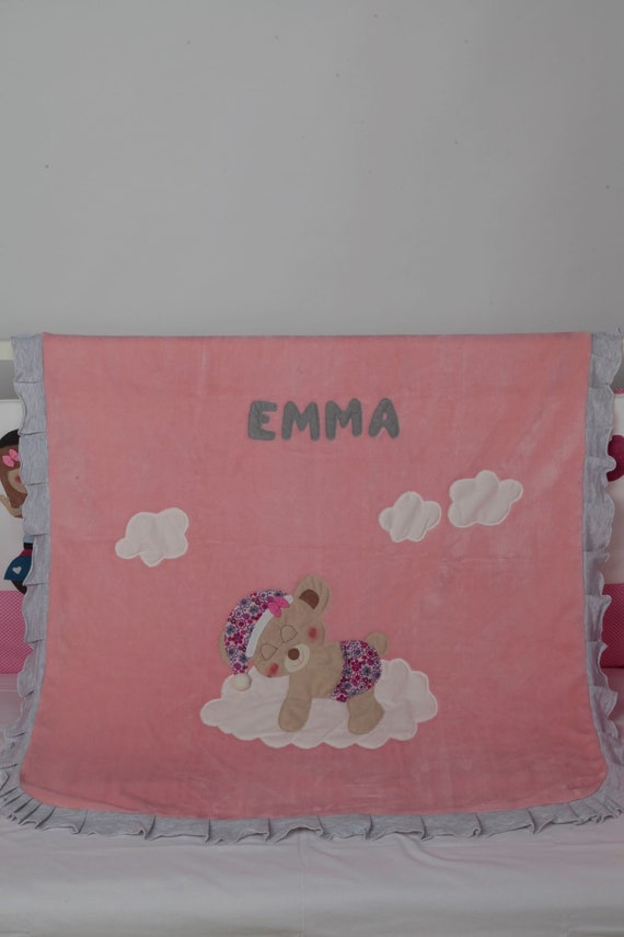 etsy personalised baby blanket