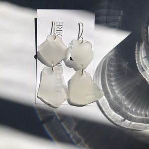 Boucles d’oreilles en verre de mer