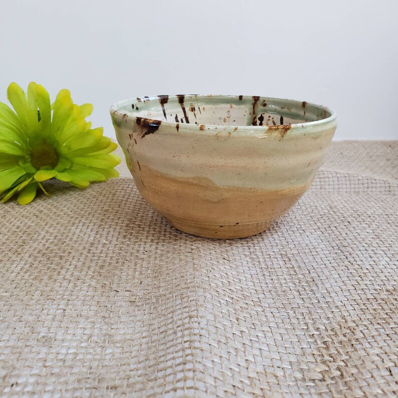 Handmade ceramic wheel thrown Peace Bowl Crafted in 2001.