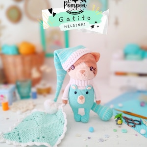 Helsinki Sleepy Kitten - Amigurumi Pattern