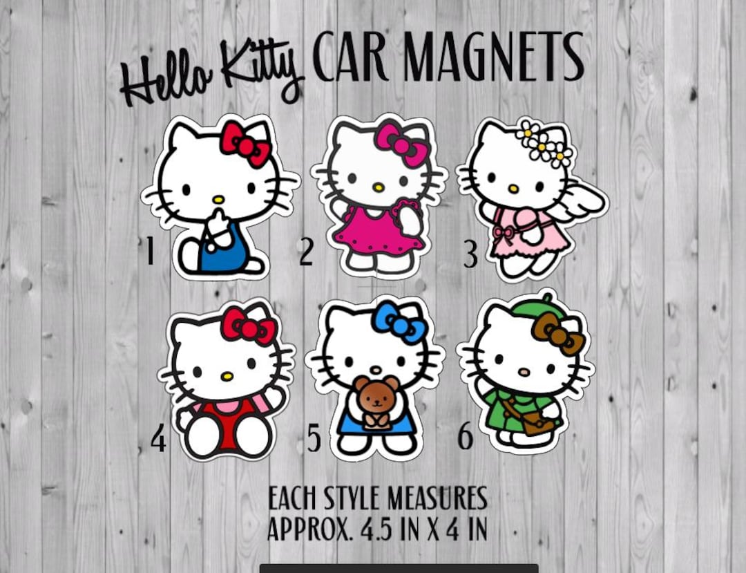 Kawaii Car Magnets, Hello Kitty Car Magnets - Etsy
