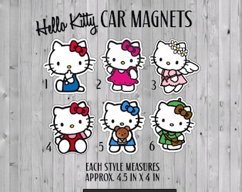 Kawaii Car Magnets, Hello Kitty Car Magnets