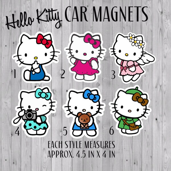 Kawaii Car Magnets, Hello Kitty Car Magnets