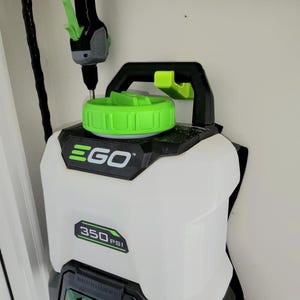 ego backpack sprayer wall mount