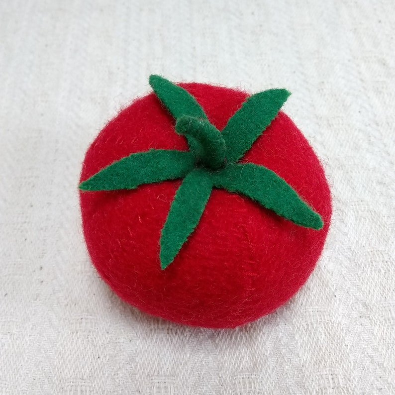 Wool Felt Tomato Wool Food Play Food Toy Felt Food Etsy