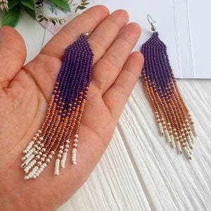 Boho beaded earrings for women