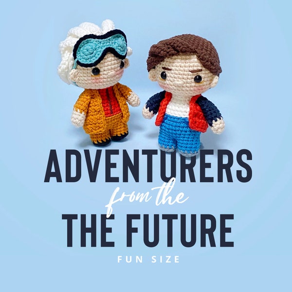 Crochet Doll Amigurumi Pattern Adventurer's from the Future, PDF Pattern, Anglais