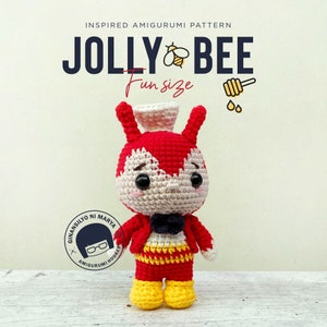 Crochet Doll Amigurumi Pattern Jolly Bee,PDF Pattern, English