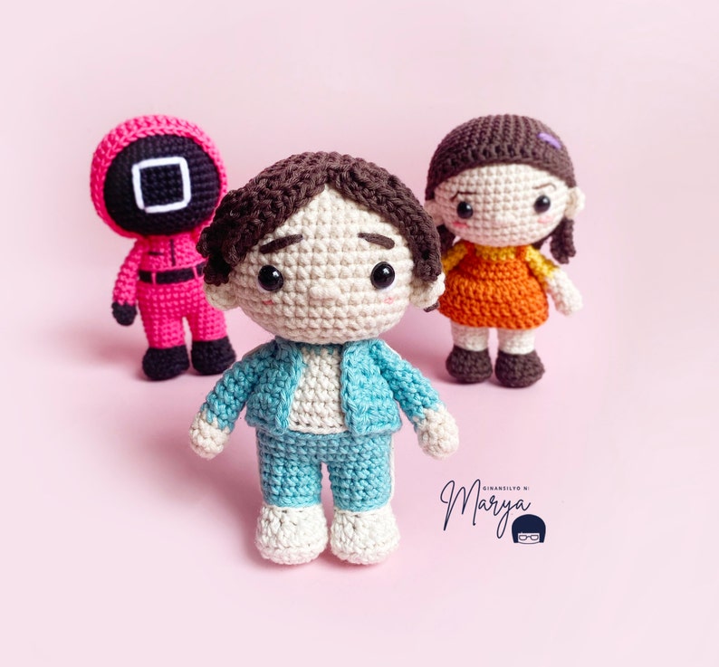 Crochet Doll Amigurumi Gamer Pattern, PDF Pattern, English image 4