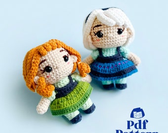 Crochet Doll Amigurumi Pattern Little Princes, PDF Pattern, English