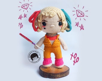 Crochet Doll Amigurumi Pattern Happy Girl, PDF Pattern, English