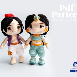 Crochet Doll Amigurumi Pattern Arabian Couple, PDF Pattern, English