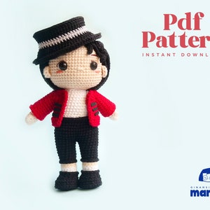 Crochet doll Amigurumi Pattern Michael, PDF Pattern, English