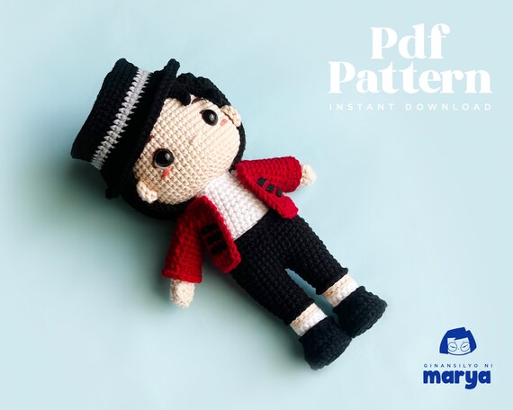 Crochet Peluches De Michael Jackson Muñeco De Maicol Jackson