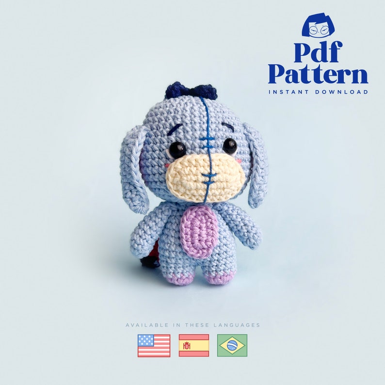 Crochet Doll Amigurumi Pattern Winnie and Friends, PDF Pattern, English, Espanol image 5