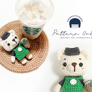 Crochet Doll Amigurumi Pattern Bearista, PDF Pattern, English