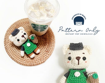 Crochet Doll Amigurumi Pattern Bearista, PDF Pattern, English