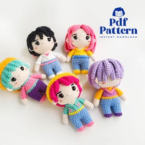 Crochet Doll Amigurumi Pattern Saja Boys, PDF Pattern, English