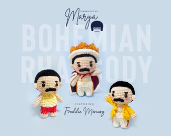 Crochet Doll Amigurumi Pattern Freddie Fun Size, PDF, English