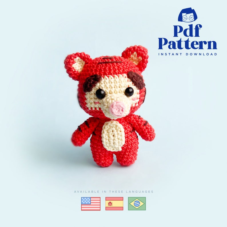 Crochet Doll Amigurumi Pattern Winnie and Friends, PDF Pattern, English, Espanol image 6