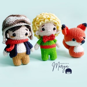 Crochet Doll Amigurumi Pattern Prince and Friends, PDF Pattern, English