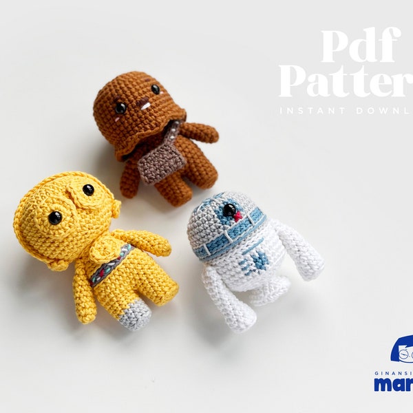 Poupée au crochet Amigurumi Patron Galaxy 2, Patron PDF, Anglais