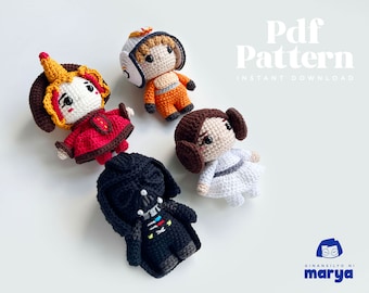 Crochet Doll Amigurumi Pattern Galaxy, PDF Pattern, English