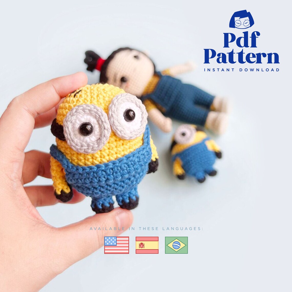 Crochet Doll Amigurumi Pattern Bob and Stuart, PDF Pattern, English ...