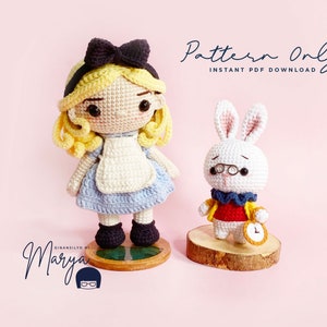 Crochet Doll Amigurumi Pattern Alize&#39;s Adventure, PDF Pattern, English