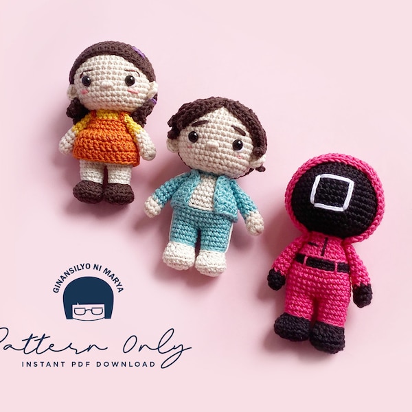 Crochet Doll Amigurumi Gamer Pattern, PDF Pattern, English