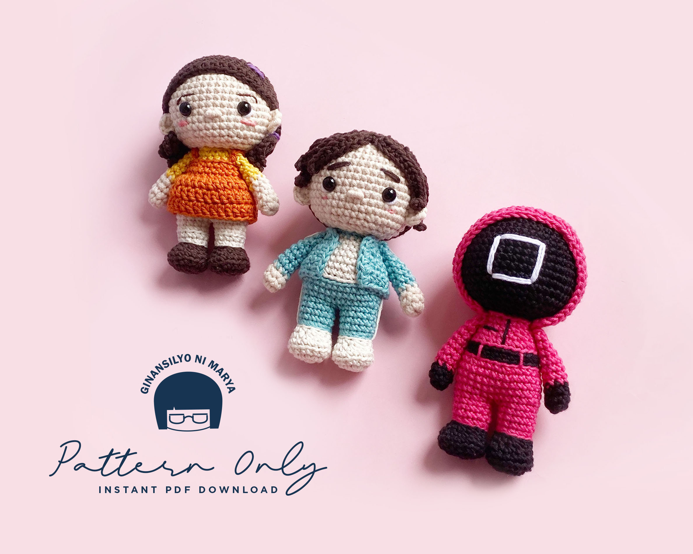 Crochet Doll Amigurumi Gamer Pattern, PDF Pattern, English
