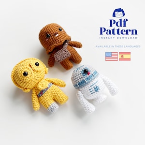Schema bambola amigurumi uncinetto Galaxy 2, schema PDF, inglese, spagnolo