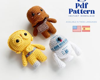 Crochet Doll Amigurumi Pattern Galaxy 2, PDF Pattern, English, Spanish