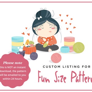 Häkelpuppe, Amigurumi Muster, Fun Size, PDF Anleitung, englisch