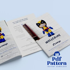 Wolverine Hand Pattern Crochet Doll Amigurumi Pattern Wolverine, PDF Pattern, English - Etsy