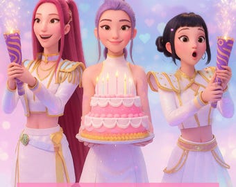 KPOP Demon Hunters Invitation, KPOP Demon Hunters Birthday invitation, EDITABLE K Pop Birthday Invitation, K Pop Warriors Invitation