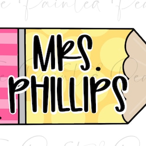 Teacher Door Hanger Template. Pencil Door Hanger Template.