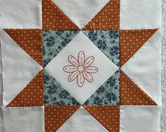 Say It With Flowers 2024 Block of the Month Block 5