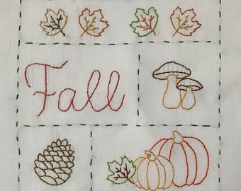 Fall Embroidery, Fall Stitchery