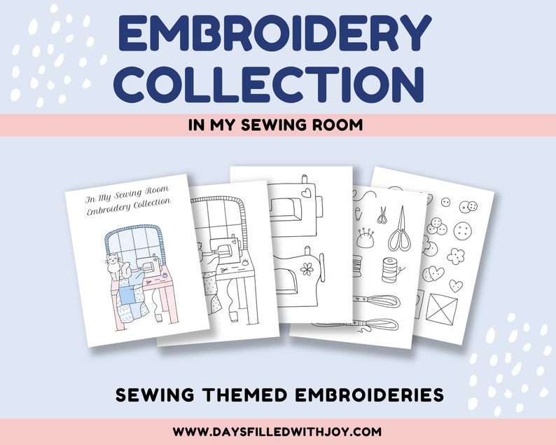 In My Sewing Room Embroidery Collection Etsy