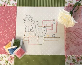 Let's Stay Home 2021 Block of the Month Block 1