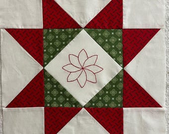 Say It With Flowers 2024 Block of the Month Block 9