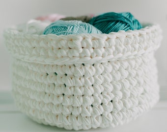 Crochet storage basket, custom size, home storage, crochet organizer, crochet homedesign gift, I17