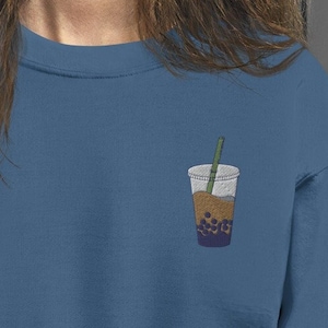 Embroidered Bubble Tea Boba Unisex Sweatshirt